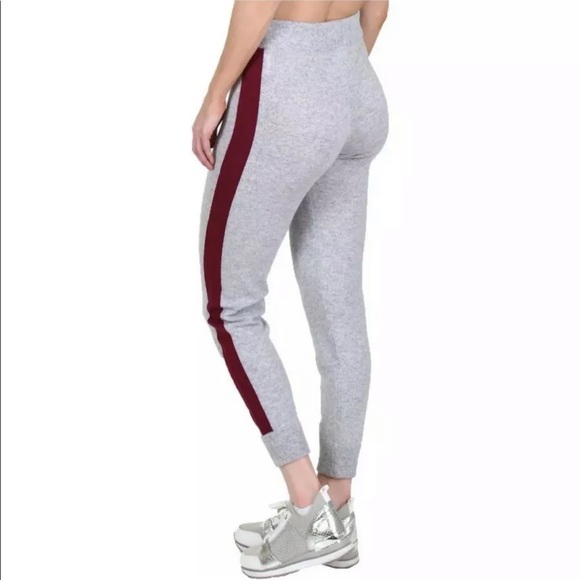 New Juicy Couture Cashmere 100% Black Pink Drawstring Track Pants Soft S - Picture 3 of 11